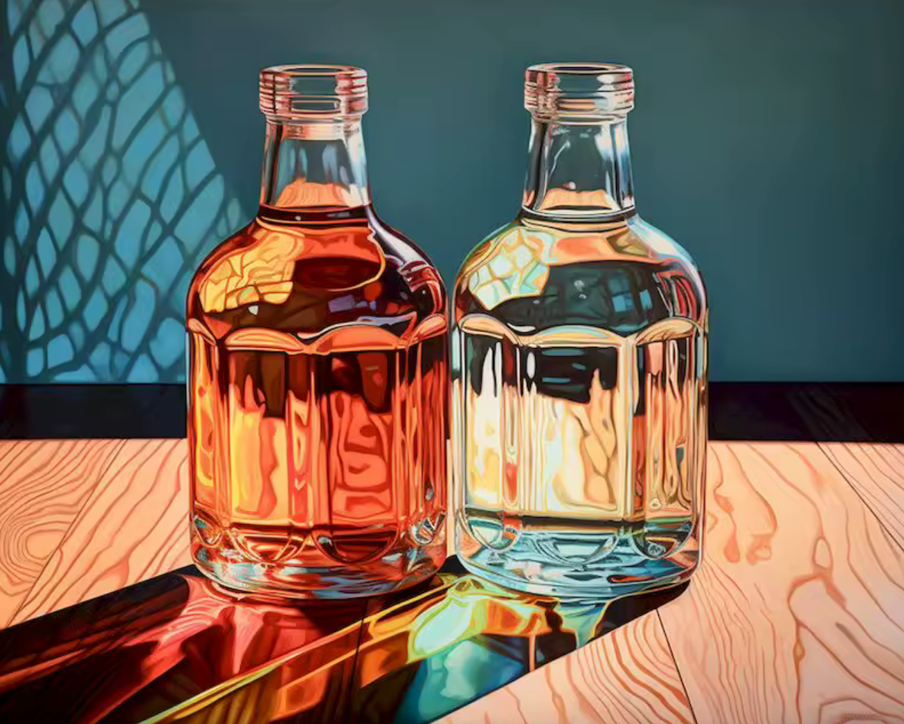 🎨 Kit de peinture par numéros — "Lumière en bouteille"