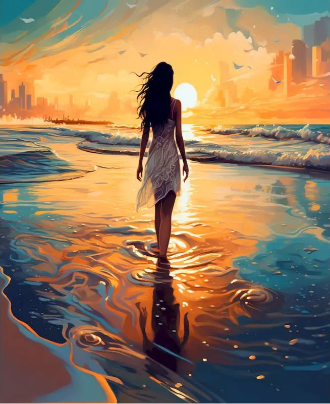🎨 Kit de peinture par numéros — "La promesse du soir"
