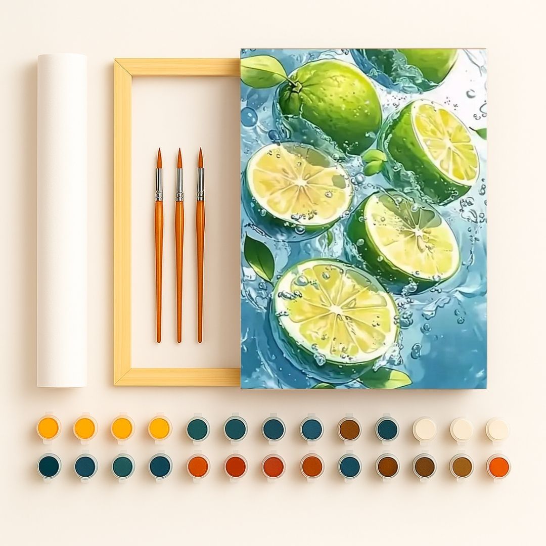 🎨 Kit de peinture par numéros — "Zestes d'eau"