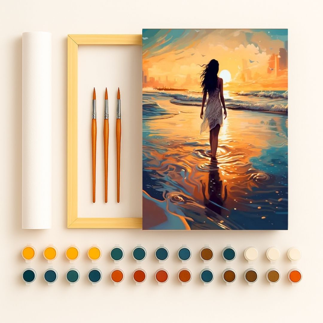 🎨 Kit de peinture par numéros — "La promesse du soir"