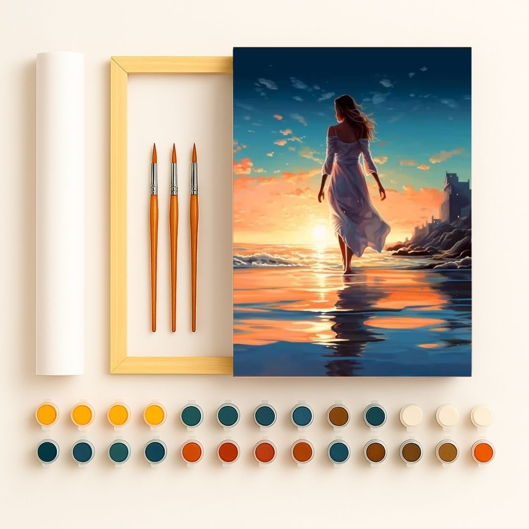 🎨 Kit de peinture par numéros — "Vers l’horizon"