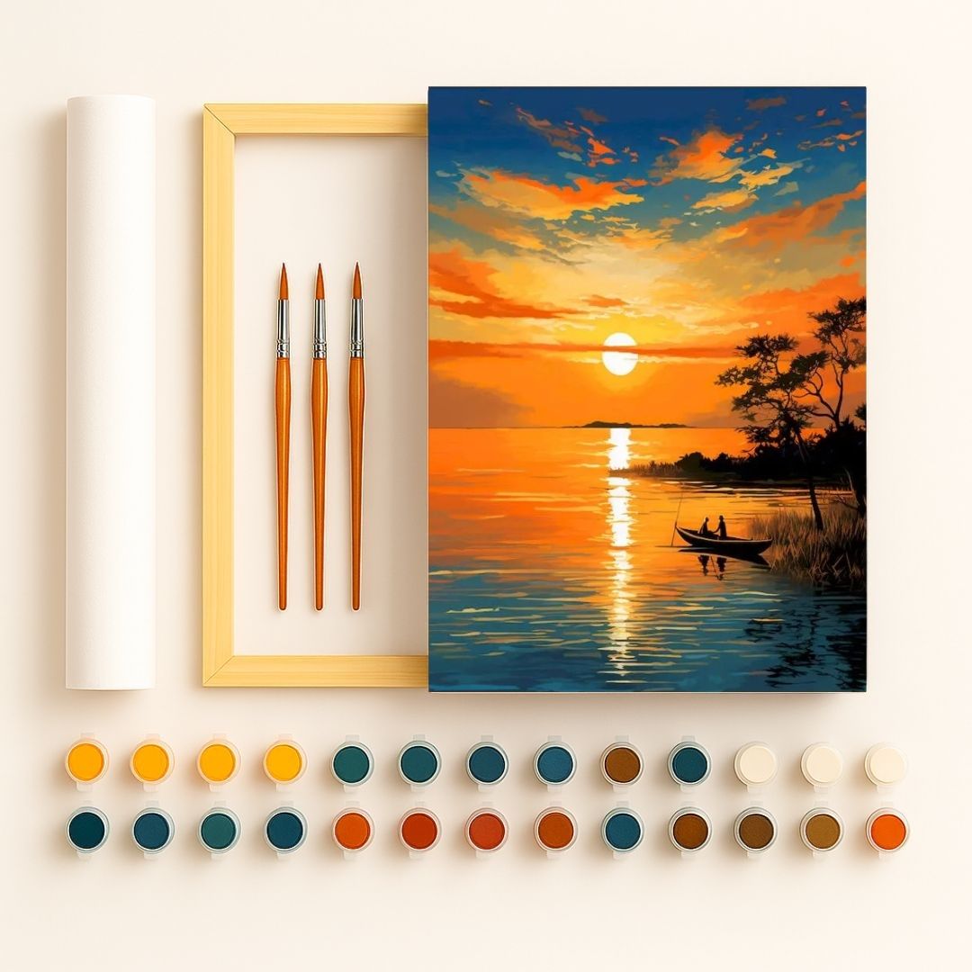🎨 Kit de peinture par numéros — "Dernière lumière"