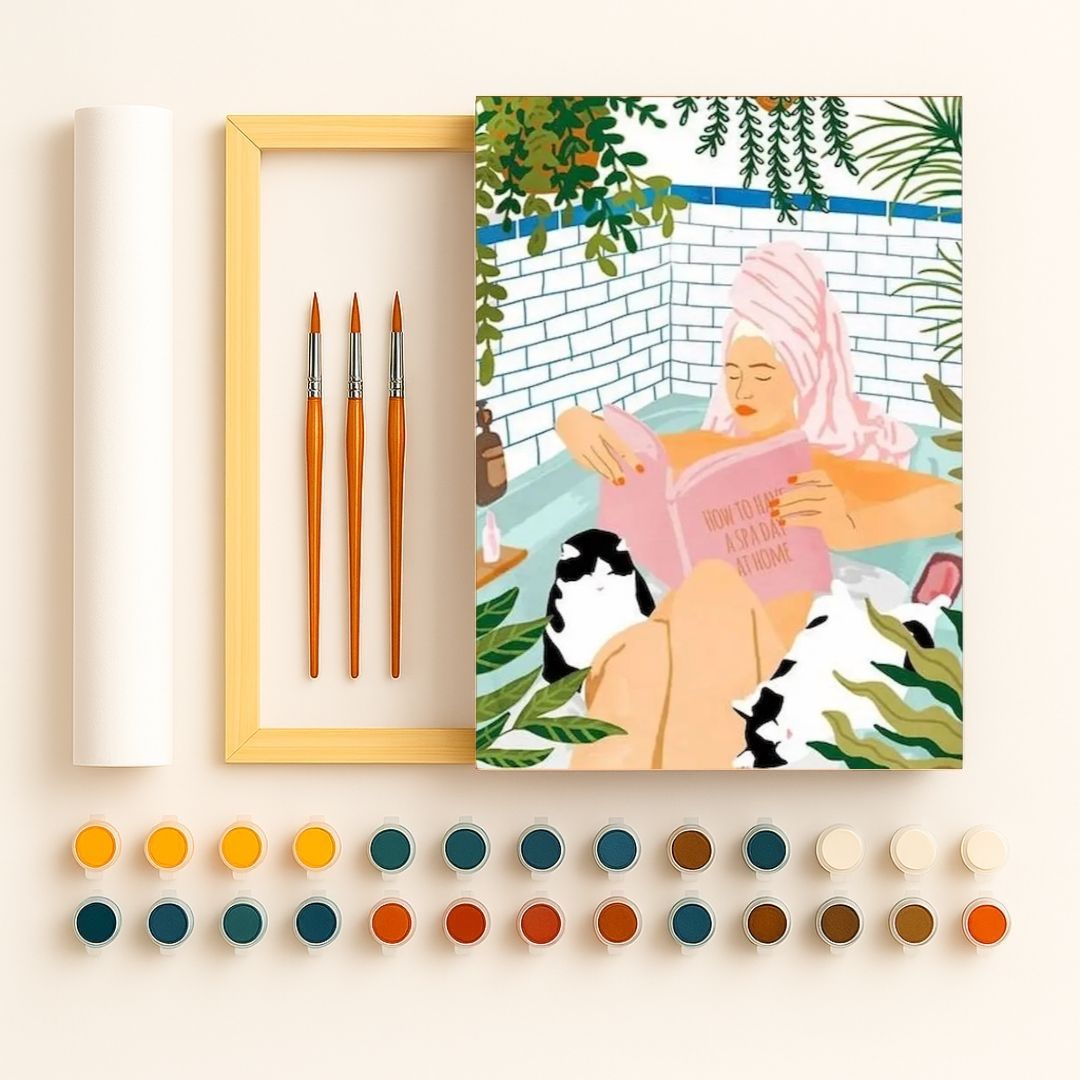 🎨 Kit de peinture par numéros — "La baigneuse"