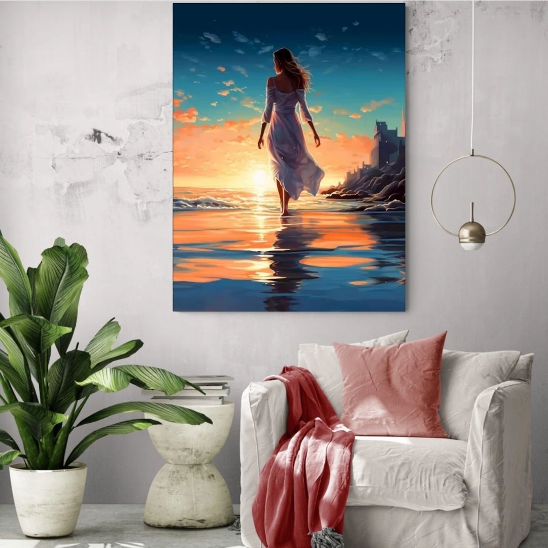 🎨 Kit de peinture par numéros — "Vers l’horizon"