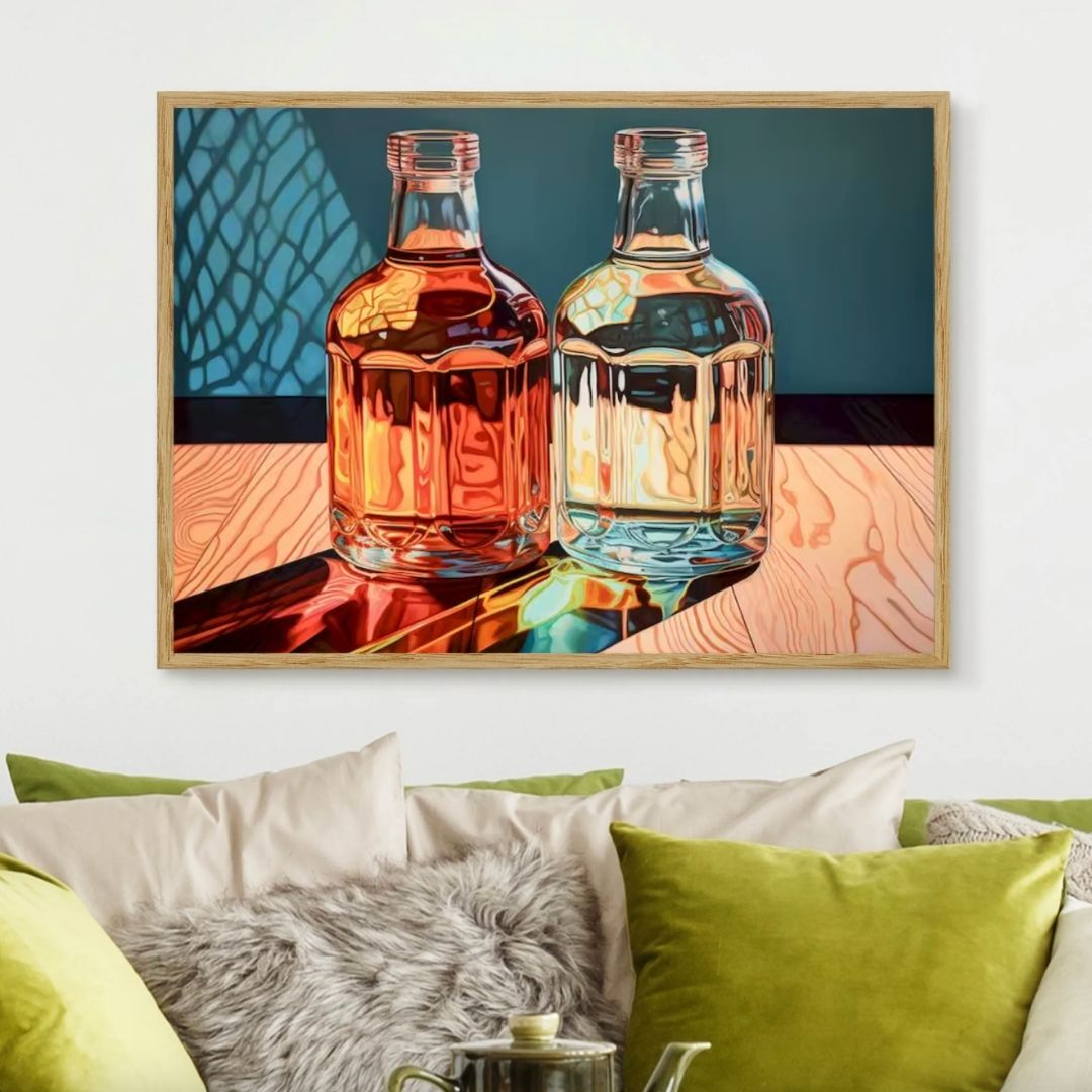 🎨 Kit de peinture par numéros — "Lumière en bouteille"