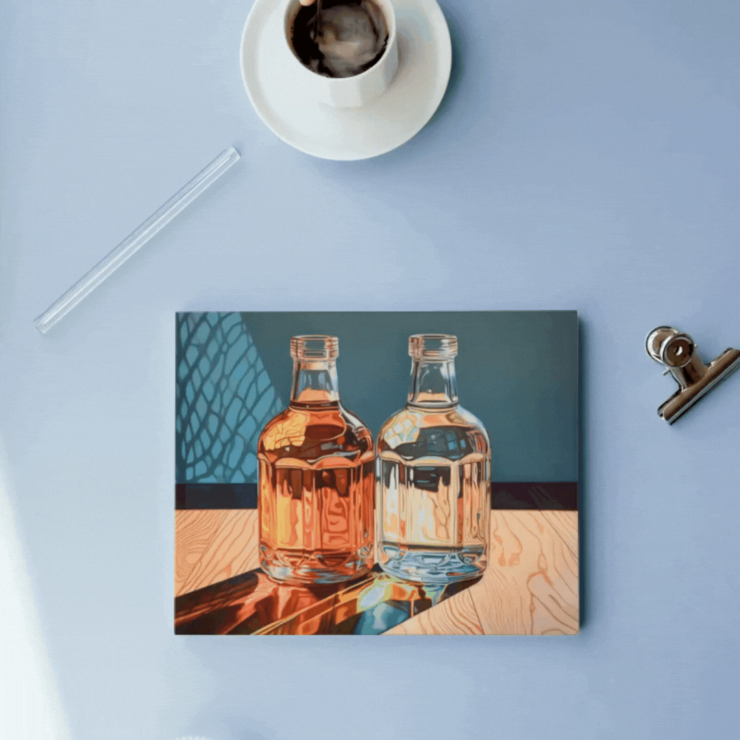 🎨 Kit de peinture par numéros — "Lumière en bouteille"
