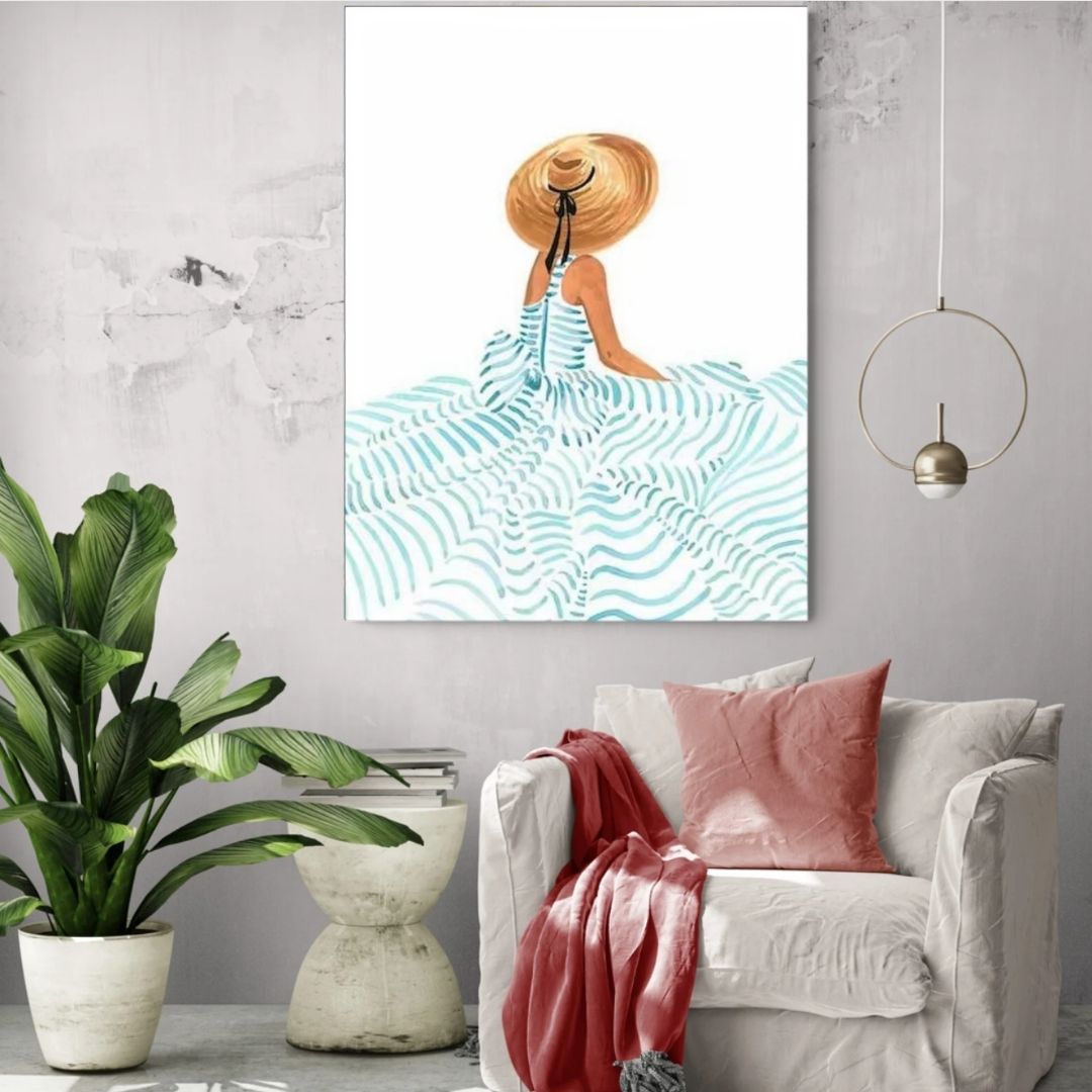 🎨 Kit de peinture par numéros — "Bleu d'été"