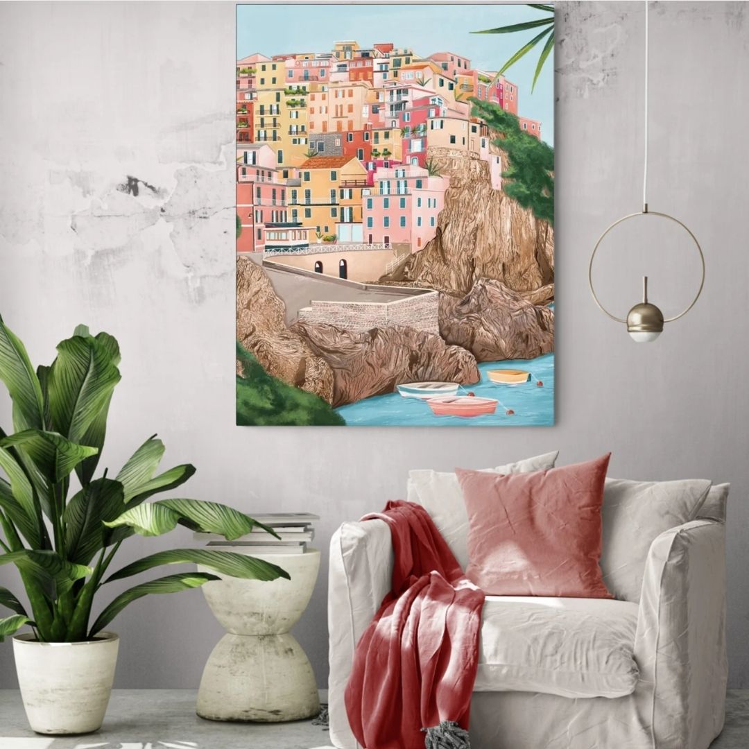 🎨 Kit de peinture par numéros — "Cinque Terre"