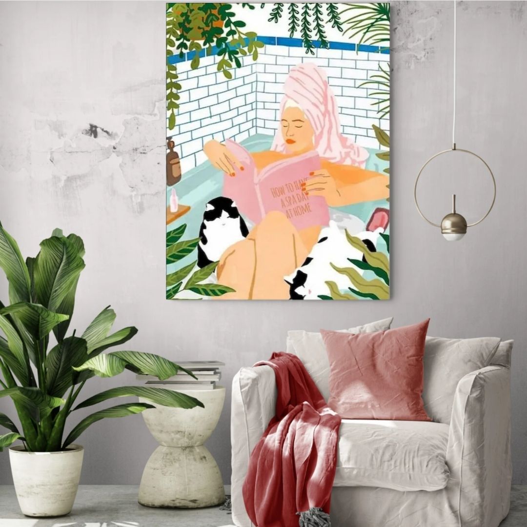 🎨 Kit de peinture par numéros — "La baigneuse"