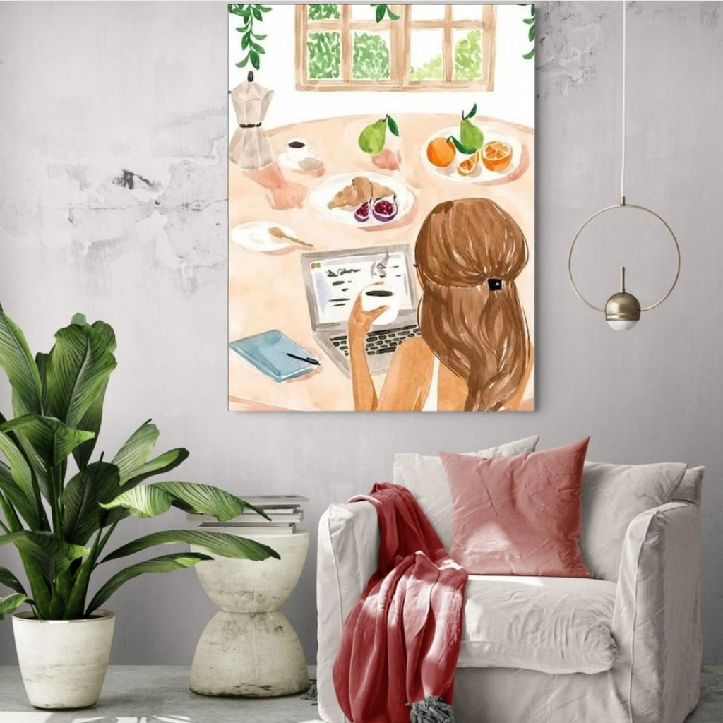 🎨 Kit de peinture par numéros — "Matin connecté"