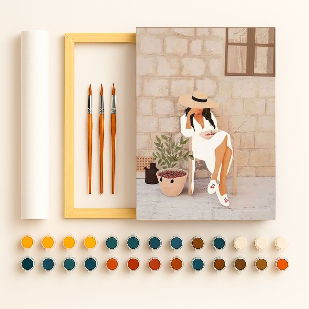 🎨 Kit de peinture par numéros — "Goûter d'été"