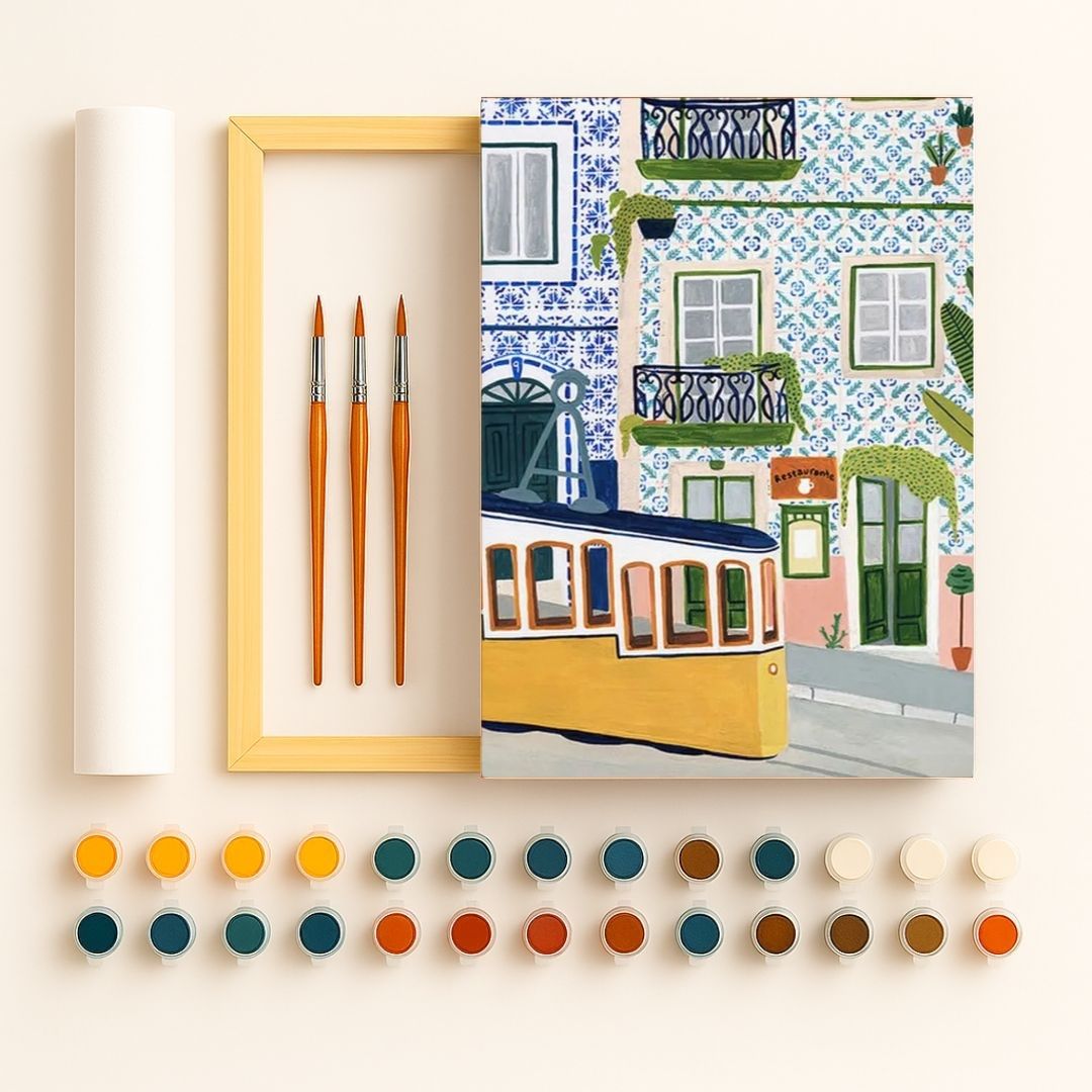 🎨 Kit de peinture par numéros — "Lisbonne"