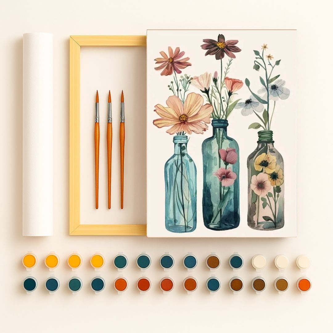 🎨 Kit de peinture par numéros — "Nature en pause"